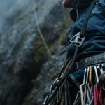 Escalade auto assuré : corde fixe et matériel en falaise