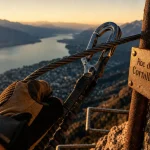 Via ferrata roc du cornillon, vue lac du Bourget