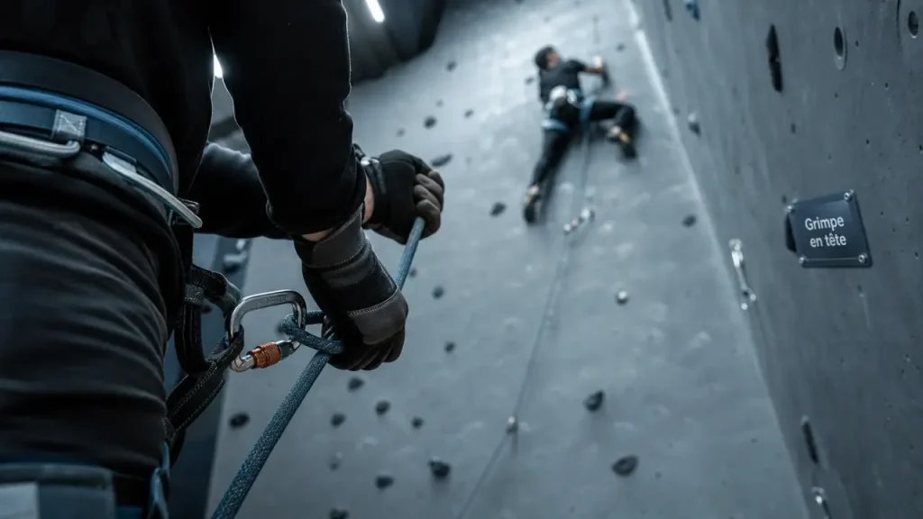 Grimper en tête sans erreur : mousquetonnage, chute, assurage et relais