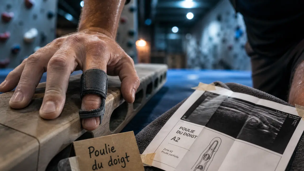 poulie doigt escalade : main en brace, reconnaître le clac et reprendre sans récidive