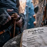 Préparation mentale escalade : baudrier et carnet pour gérer la peur de chute