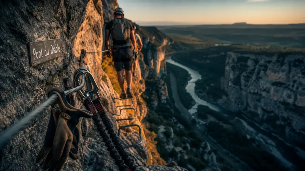 Via ferrata en Ardèche : Pont du Diable, gorges et Chassezac pour débuter
