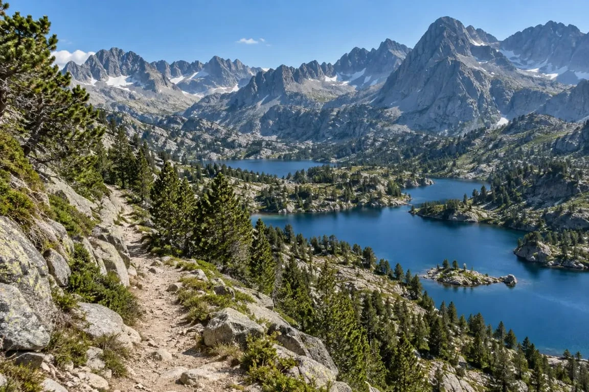 Randonnée Pyrénées 7 jours autour de lacs d'altitude et de pins