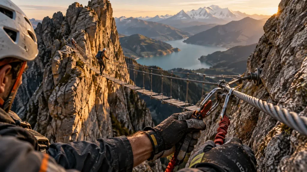 Via ferrata du Rocher du Vent : un parcours AD panoramique, mais une vraie sortie de montagne