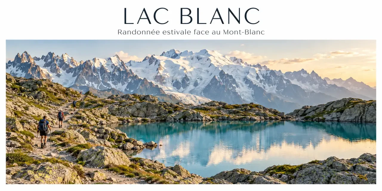 Bivouac Chamonix : randonnée à la journée au Lac Blanc face au Mont-Blanc