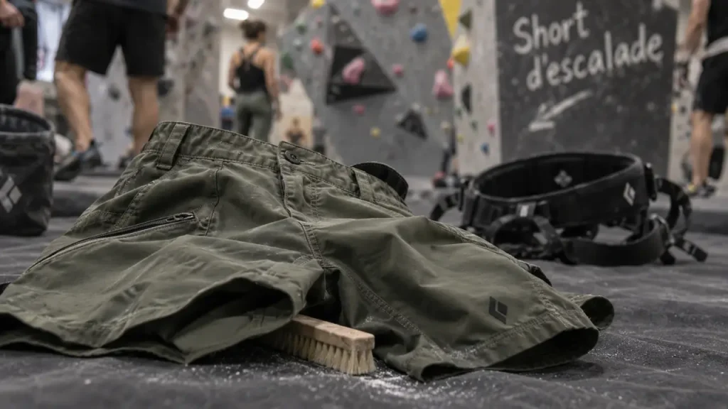 Un short d’escalade doit libérer les mouvements et rester confortable sous le baudrier